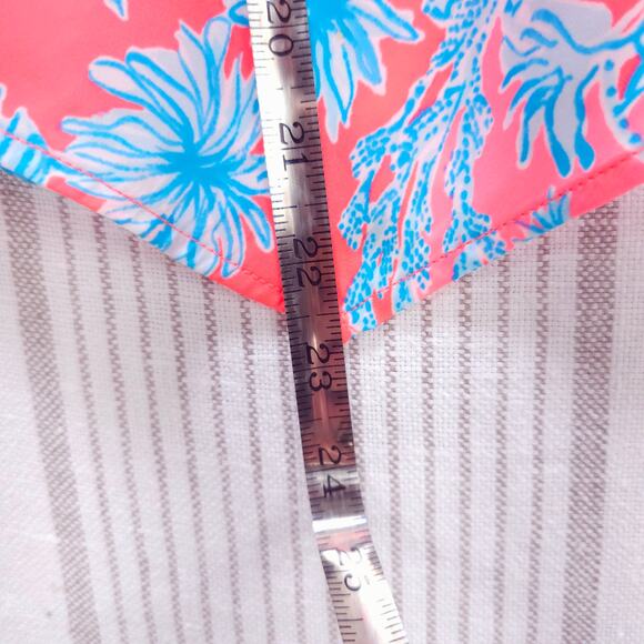 LILLY PULITZER Shirt Tank Top Pink Blue Womens XXS Sleeveless Pink Resortwear‎ - Picture 10 of 10